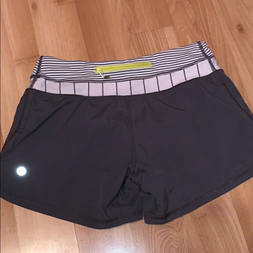 grey lululemon shorts